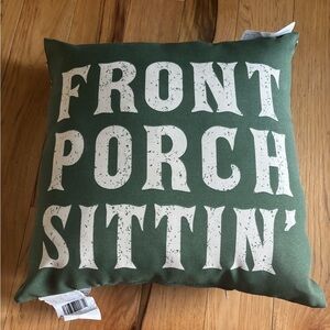 Jordan Green and White Decorative Pillow